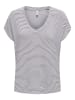 ONLY Shirt in Weiß/ Dunkelblau
