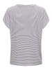 ONLY Shirt in Weiß/ Dunkelblau