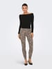 ONLY Leggings in Hellbraun/ Schwarz