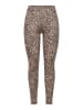ONLY Leggings in Hellbraun/ Schwarz
