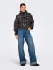 ONLY Fleecejacke in Schwarz/ Braun