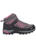 CMP Leder-Trekkingboots "Rigel Mid" in Anthrazit/ Pink