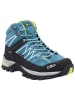 CMP Leder-Trekkingboots "Rigel Mid" in Blau/ Gelb