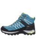 CMP Leder-Trekkingboots "Rigel Mid" in Blau/ Gelb