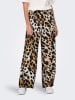 JDY Broek lichtbruin/zwart