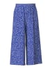 Pieces Culotte "Nya" in Blau/ Weiß