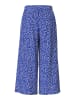 Pieces Culotte "Nya" in Blau/ Weiß