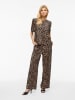Vila Bluse "Liopana" in Braun/ Beige