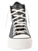 Converse Sneakers "Ctas Lift Platform Glitter" zwart/zilverkleurig