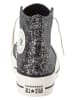 Converse Sneakers "Ctas Lift Platform Glitter" in Schwarz/ Silber