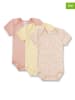 Sanetta 3er-Set: Bodys in Rosa/ Gelb