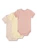 Sanetta 3er-Set: Bodys in Rosa/ Gelb