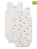 Sanetta 2-delige set: rompers wit