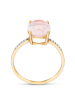 Revoni Gold-Ring mit Diamanten und Edelstein