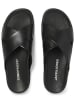 Jack & Jones Skórzane klapki w kolorze czarnym