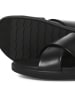 Jack & Jones Skórzane klapki w kolorze czarnym