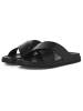 Jack & Jones Leren slippers zwart