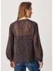 Pepe Jeans Bluse "Flore" in Dunkelblau/ Bunt