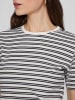 Vila Shirt "Sola" in Weiß/ Dunkelblau