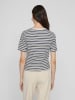 Vila Shirt "Sola" in Weiß/ Dunkelblau