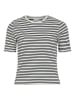 Vila Shirt "Sola" in Weiß/ Dunkelblau