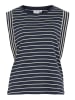 Vila Top "Veriana" donkerblauw/wit