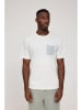 MAZINE Shirt "Halfway Striped" in Creme/ Hellblau