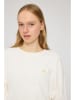 MAZINE Bluza "Back Print" w kolorze kremowym ze wzorem