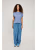 MAZINE Shirt "Cropped" lichtblauw