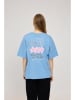 MAZINE Shirt "Back Print" in Hellblau