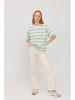MAZINE Shirt "Block Stripes" crème/lichtgroen