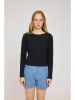 MAZINE Longsleeve "Ribbed" zwart