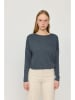 MAZINE Longsleeve "Jersey Knit" donkerblauw
