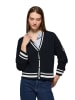 Polo Club Cardigan in Schwarz