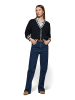 Polo Club Cardigan in Schwarz
