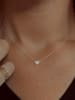 OR Carats Weißgold-Halskette mit Diamanten