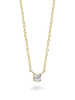 OR Carats Gold-Halskette mit Diamant - (L)40 cm
