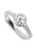 OR Carats Weißgold-Ring mit Diamanten und Edelstein