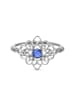 OR Carats Weißgold-Ring mit Edelsteinen