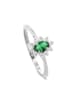 OR Carats Witgouden ring met diamanten en edelsteen