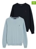 Polo Club 2er-Set: Pullover in Dunkelblau/ Hellblau