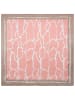 LUHTA Zijden sjaal "Nakolinna" lichtroze/beige - (L)53 x (B)53 cm