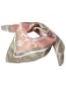LUHTA Seidenschal "Nakolinna" in Rosa/ Beige - (L)53 x (B)53 cm