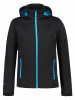 Icepeak Softshelljacke "Biggs" in Schwarz/ Hellblau