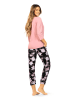 Wiesmann Pyjama in Rosa/ Schwarz