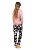 Wiesmann Pyjama in Rosa/ Schwarz