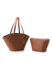 Lucky Bees Schultertasche in Hellbraun - (B)33 x (H)25 x (T)13 cm