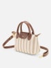 Lucky Bees Henkeltasche in Beige/ Hellbraun/ Creme - (B)24 x (H)16 cm