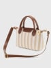 Lucky Bees Henkeltasche in Beige/ Hellbraun/ Creme - (B)24 x (H)16 cm