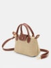 Lucky Bees Henkeltasche in Beige/ Hellbraun - (B)24 x (H)16 cm